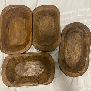 Four dough bowls